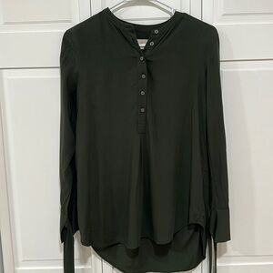 Women’s Loft olive green dress shirt size XXSP